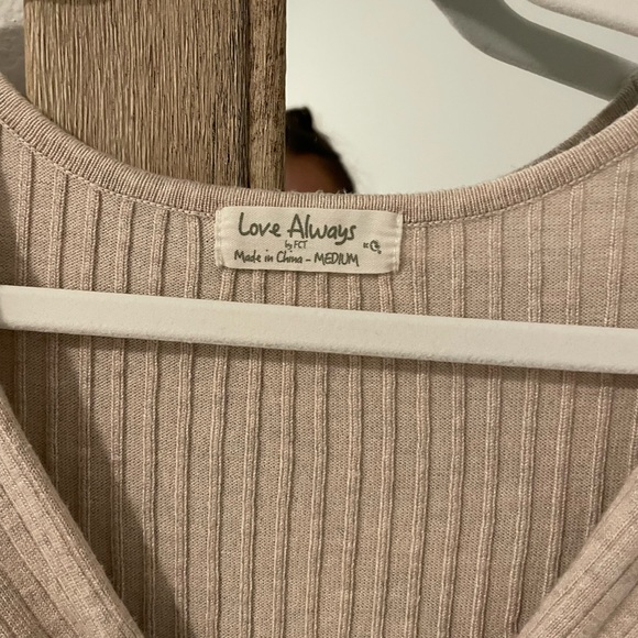 Ribbed Sweater Cut Out Dress - Picture 2 of 4